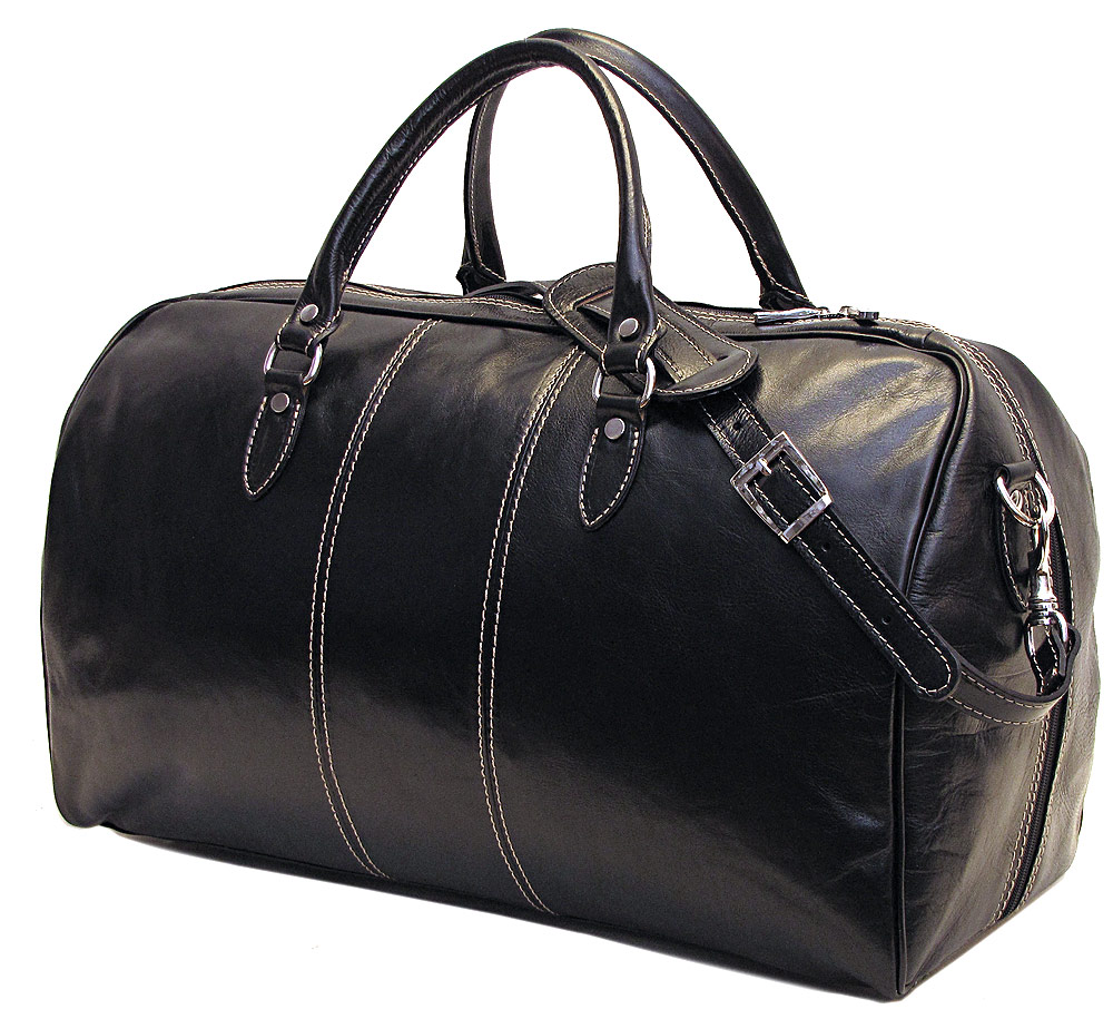 Venezia Italian Leather Duffel Bag - Fenzo Italian Bags