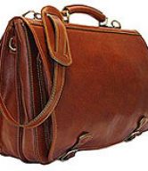 Men's Leather Messenger Handbag