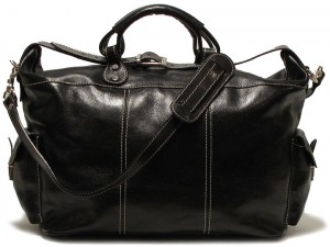 Leather Travel Tote Bag