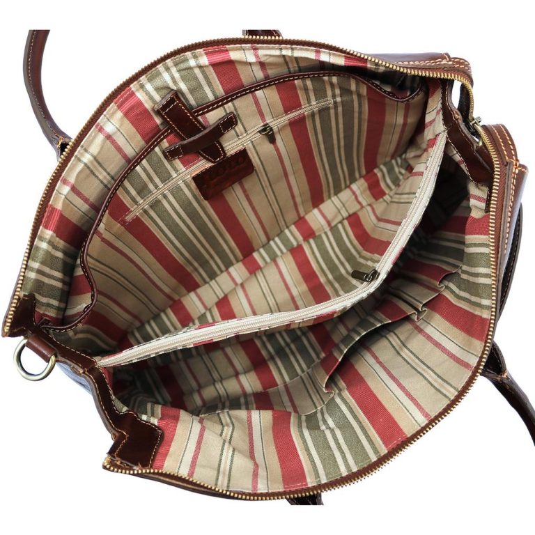 Milano Leather Shoulder Tote - Fenzo Italian Bags