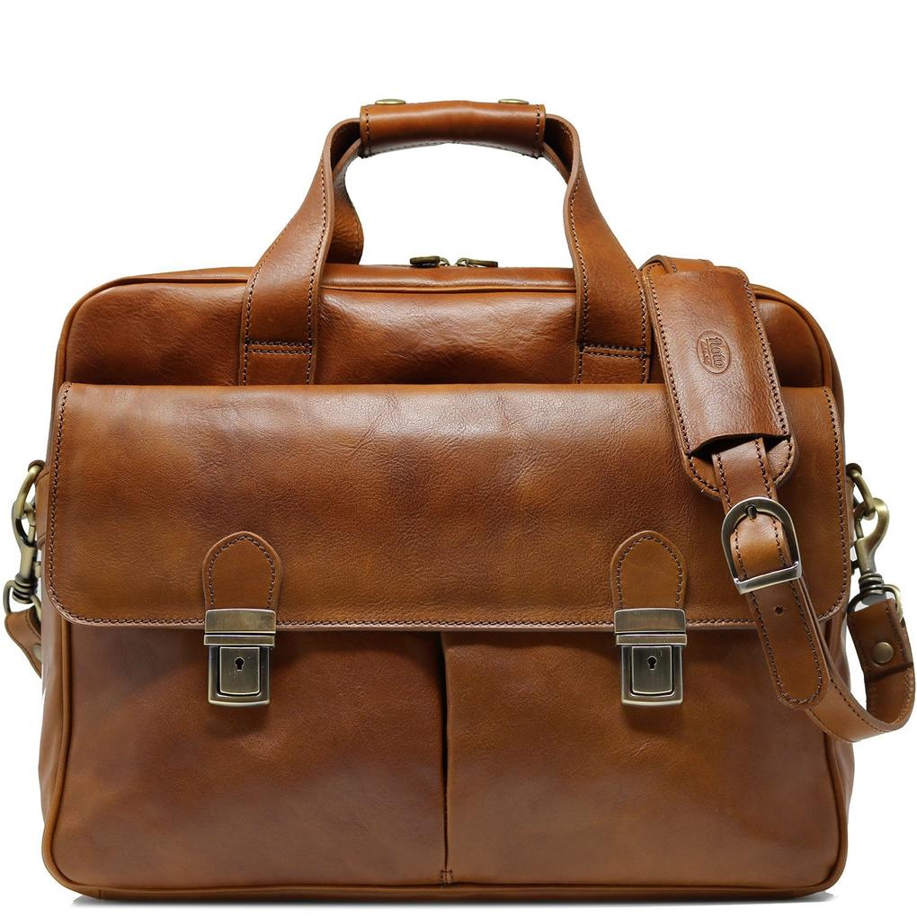 mens leather computer backpack